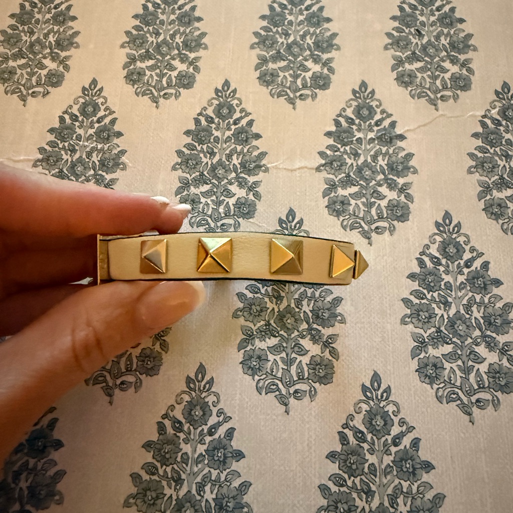 Valentino Garavani Gold Pyramid Stud Bracelet